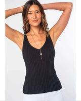 Mesmerized Black Sweater Tank Top - miamidrugpossession