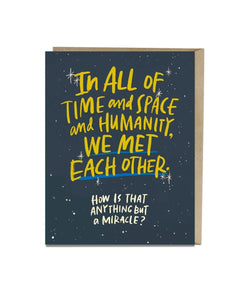 Met Each Other Miracle Anniversary Card - clearpathherbicide