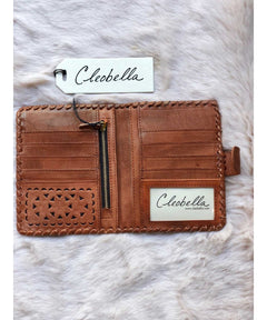 Mexicana Small Wallet, Cognac - miamidrugpossession