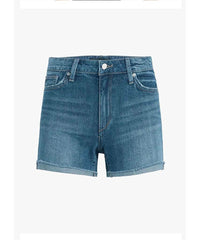 Mid Rise Bermuda Short Rolled Hem Nopa - PINK ARROWS