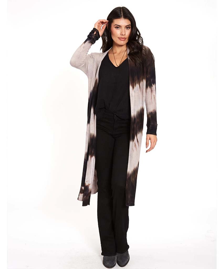 Midi Duster Cardigan Feather - PINK ARROWS