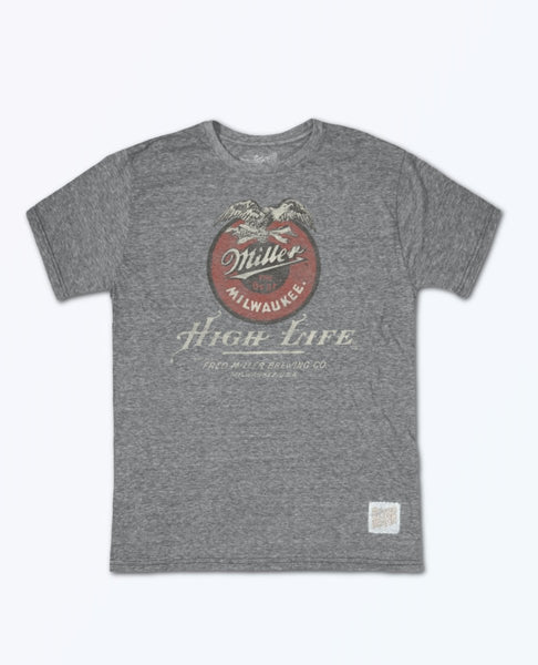 Miller High Life Grey Unisex Tee - clearpathherbicide