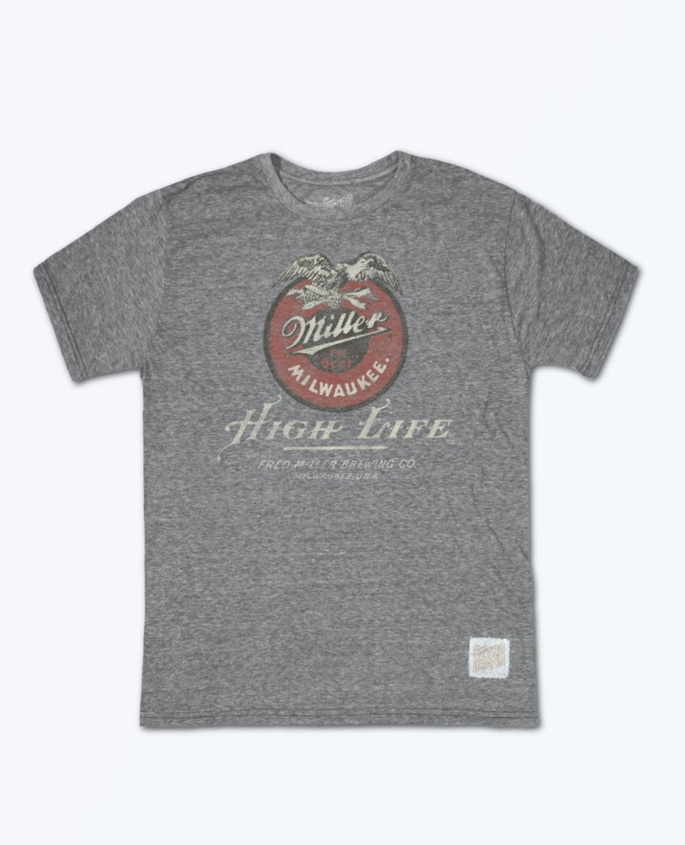 Miller High Life Grey Unisex Tee - PINK ARROWS