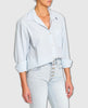 Millie Long Sleeve Shirt Blue Mist - miamidrugpossession