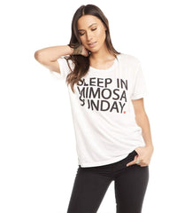 Mimosa Sunday Tee - PINK ARROWS