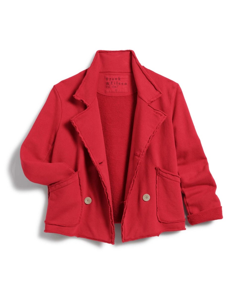 Mini Belfast Crop Peacoat Crimson Fleece - miamidrugpossession