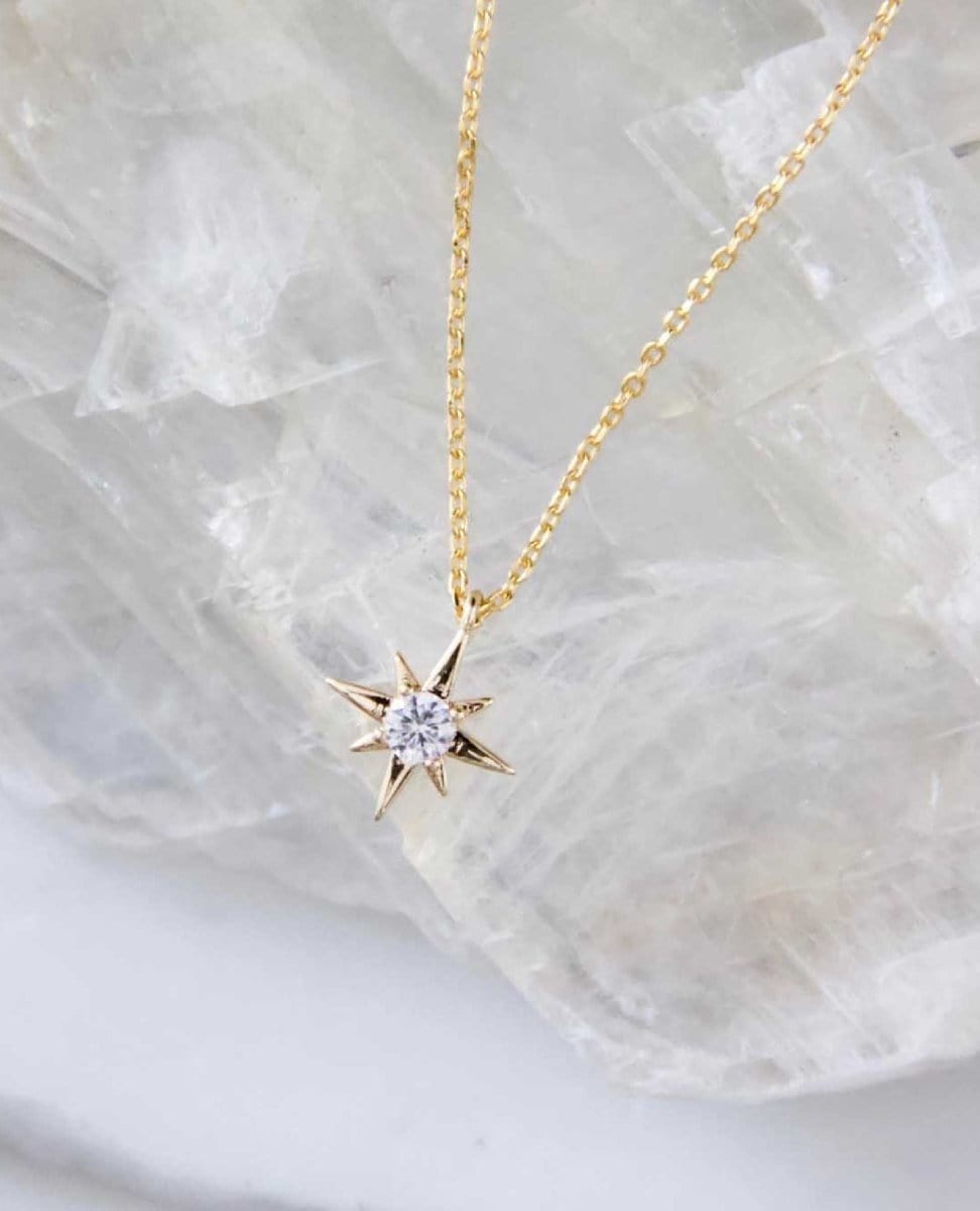 Mini Star Necklace Gold - PINK ARROWS