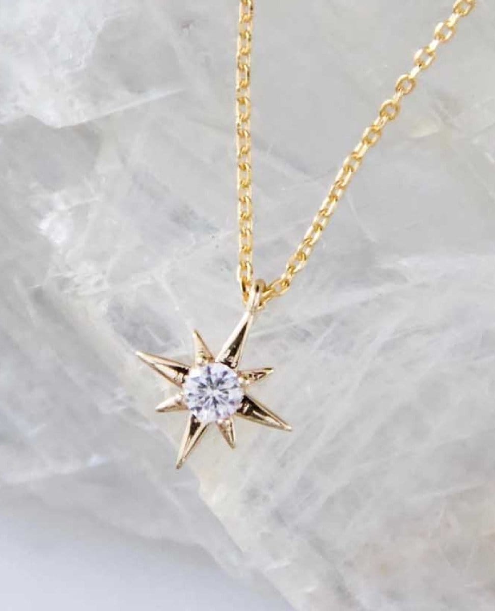 Mini Star Necklace Gold - PINK ARROWS