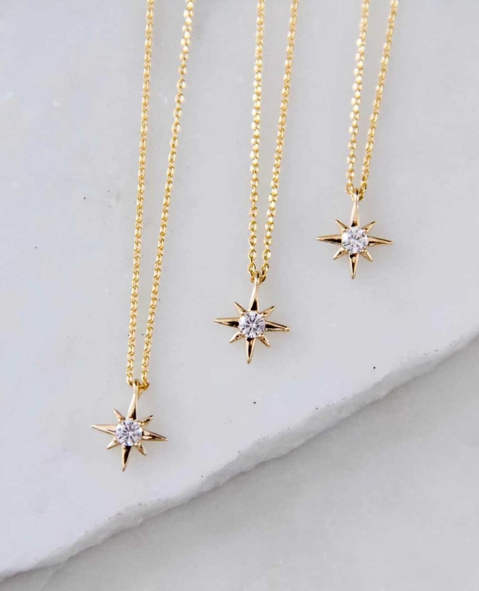 Mini Star Necklace Gold - PINK ARROWS