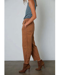 Misty Drawstring Pant Sepia - PINK ARROWS