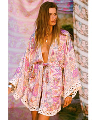 Mojave Lily Short Robe Opal - PINK ARROWS