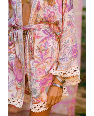 Mojave Lily Short Robe Opal - PINK ARROWS