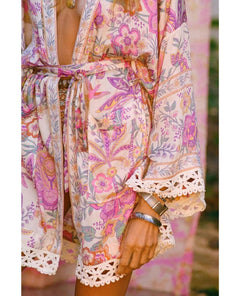 Mojave Lily Short Robe Opal - PINK ARROWS