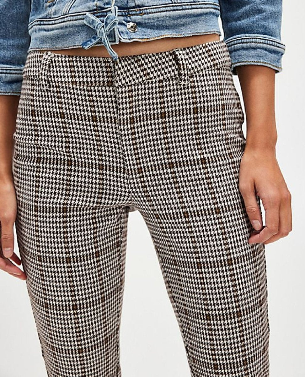 Molly Slim Plaid Pants Windsor Combo - PINK ARROWS