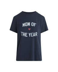 Mom Of The Year Tee Navy - PINK ARROWS