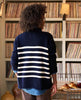 Monterey Cotton Sweater Navy Stripe - clearpathherbicide