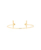 Moonstone Bar Cuff - PINK ARROWS