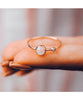 Moonstone Double Stone Ring Rose Gold - miamidrugpossession