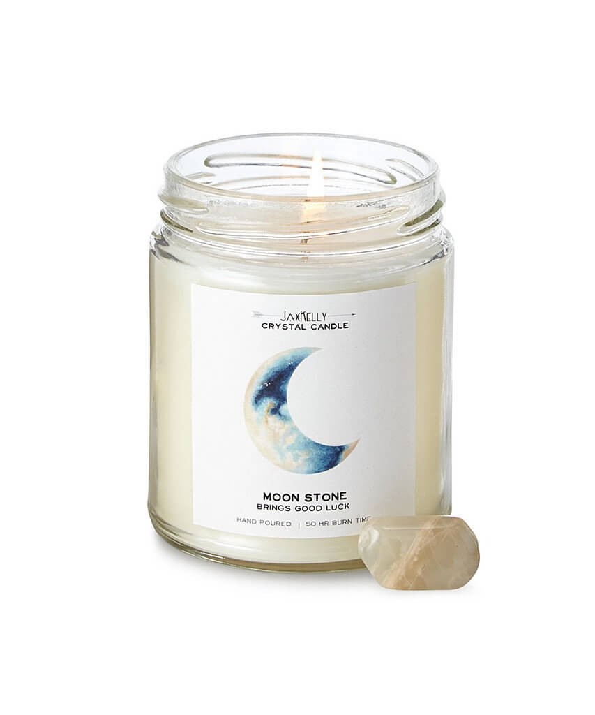 Moonstone Luck Candle - PINK ARROWS