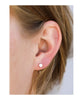 Mother of Pearl Calming Huggies Gold Earrings - clearpathherbicide