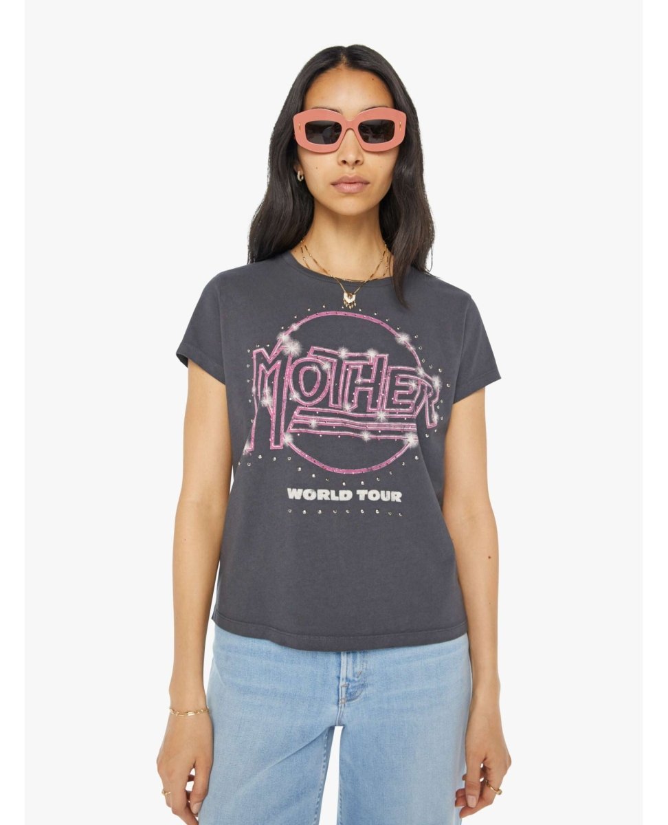 Mother World Tour Rhinestone T - Shirt - PINK ARROWS