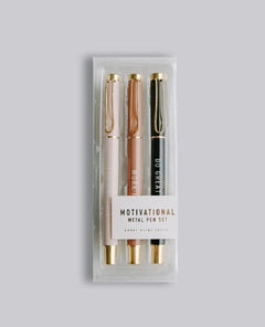 Motivational Metal Pen Set - miamidrugpossession