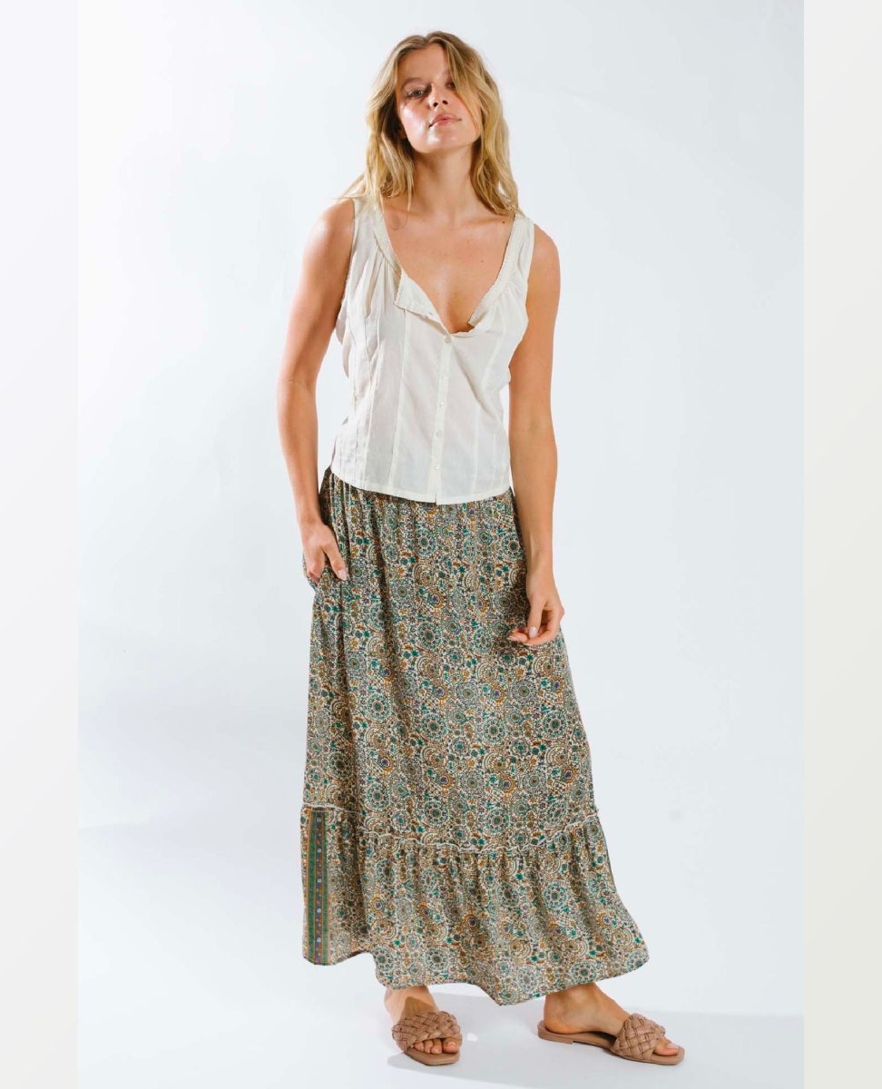 Moulika Skirt Multi Color - miamidrugpossession