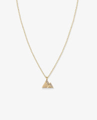 Move Mountains Necklace Gold/Crystal - PINK ARROWS