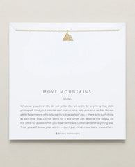 Move Mountains Necklace Gold/Crystal - PINK ARROWS