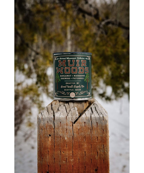 Muir Woods Candle - Bergamot, Mandarin, Oakmoss & Patchouli - clearpathherbicide