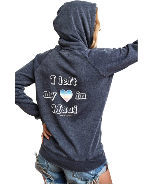 My Heart In Maui Zip Hoodie - PINK ARROWS