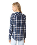 Mya Plaid Peacoat/Cream - clearpathherbicide