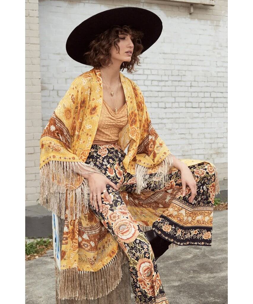 Mystic Tasselled Robe Sunflower - miamidrugpossession