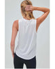 Namaste Tank White - PINK ARROWS