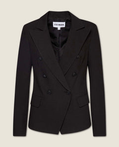 Naomi Double Breasted Blazer Black - clearpathherbicide