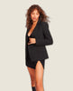 Naomi Double Breasted Blazer Black - miamidrugpossession