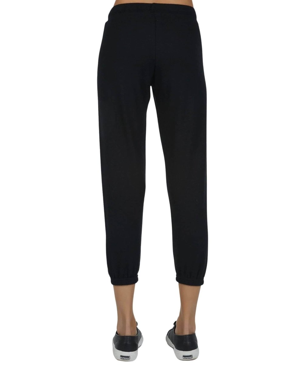 Nate Crop Sweatpant Black - miamidrugpossession