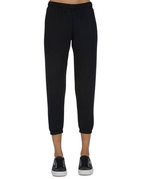 Nate Crop Sweatpant Black - miamidrugpossession