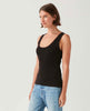 Nelly Scoop Neck Tank Black - PINK ARROWS