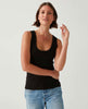 Nelly Scoop Neck Tank Black - clearpathherbicide