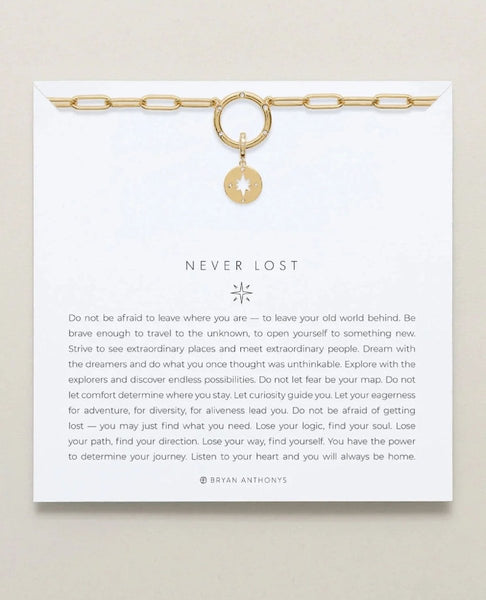 Never Lost Charm Necklace 14k Gold - clearpathherbicide