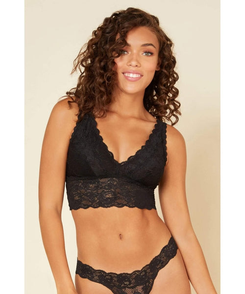 Never Say Never Plungie Longline Bra Black - clearpathherbicide