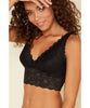 Never Say Never Plungie Longline Bra Black - clearpathherbicide