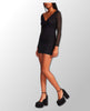 Nikki Long Sleeve Black Dress - clearpathherbicide