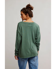 Nina Long Sleeve Topiary Green - PINK ARROWS