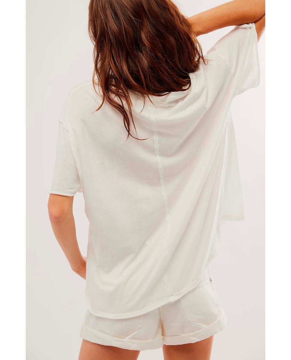 Nina Short Sleeve Tee Ivory - clearpathherbicide