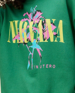 Nirvana Lilies Jade Sweatshirt - clearpathherbicide