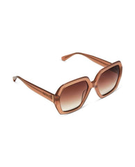 Nola Square Sunglasses Warm Taupe Brown Gradient - PINK ARROWS