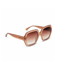 Nola Square Sunglasses Warm Taupe Brown Gradient - PINK ARROWS