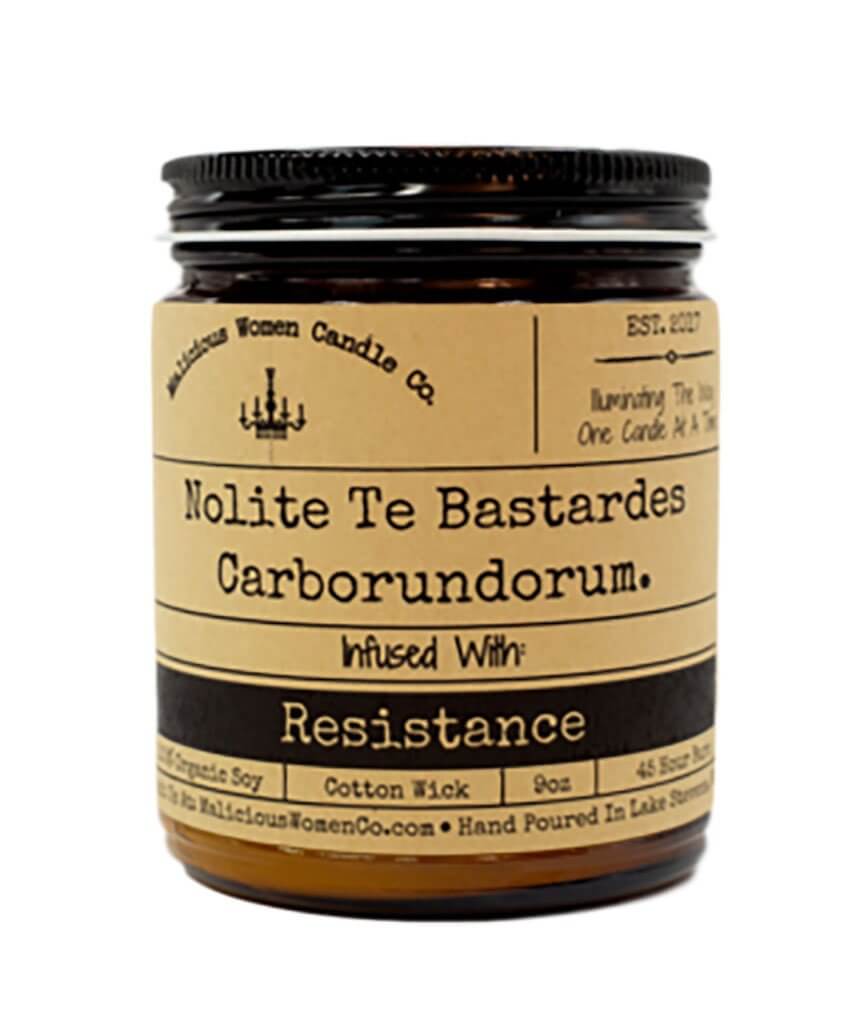 Nolite Te Bastardes Carborundum Candle - clearpathherbicide